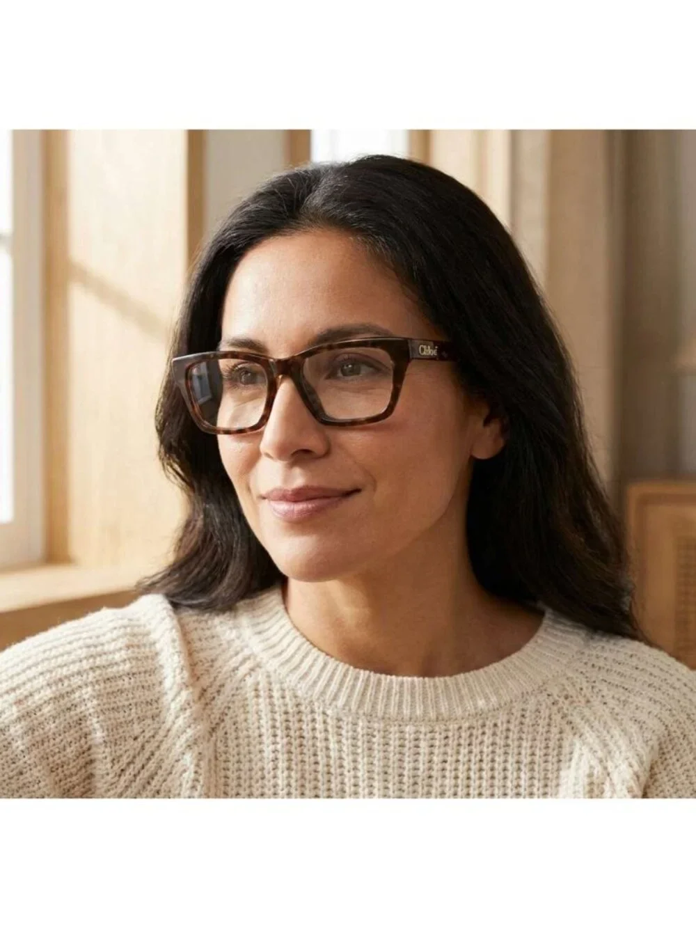 Chloe CH0242O 007 Square Eyeglasses 53mm - Bordeaux